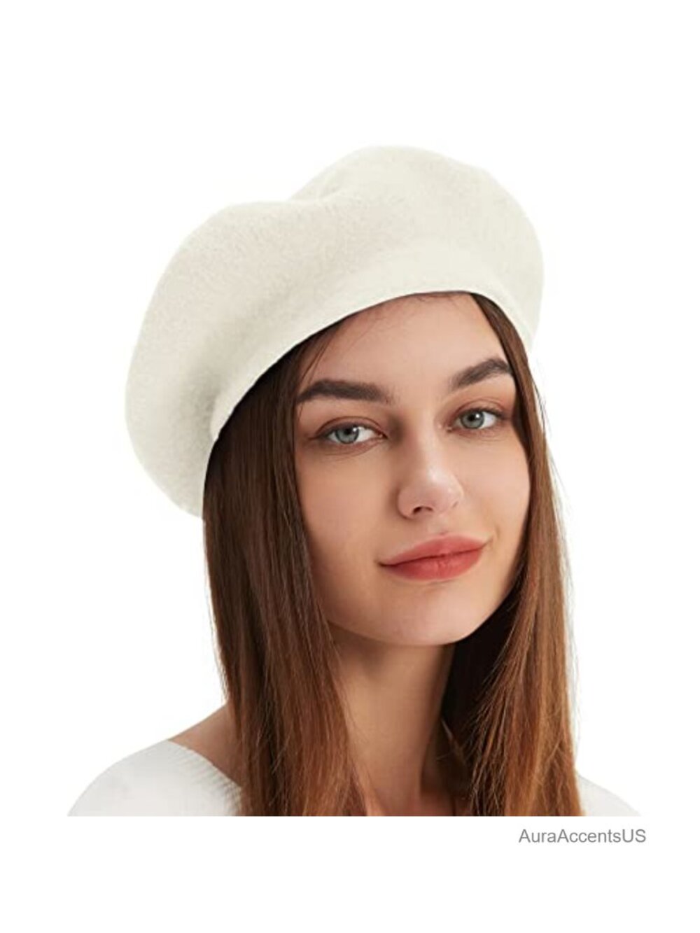 Wool French Beret Hat Winter Artist Painter Cap for Women